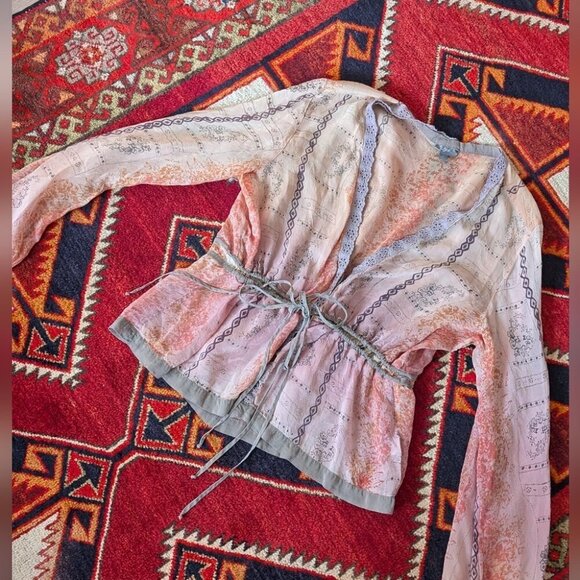 J. Jill neutrals and pastels Boho Top – Size Large - Picture 1 of 3